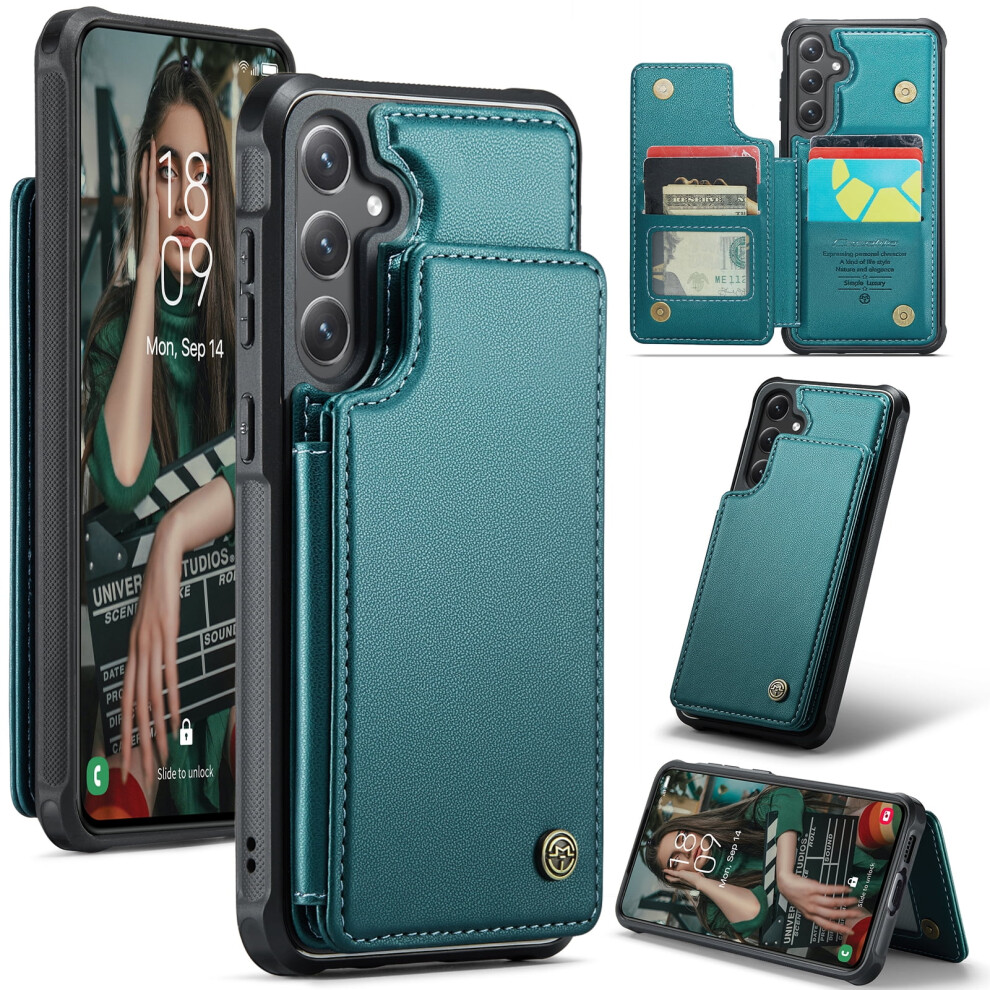 Caseme Leather Wallet Case For Compatible With Samsung Galaxy S24 Fe Â Rfid Blocking, Magnetic Clasp, Kickstand, Shockproof 9418476667022