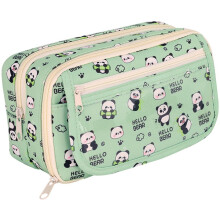 Panda Themed Large Capacity Pencil Case Dirt-Proof Nine-Layer Stationery Organizer