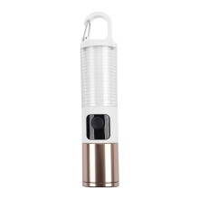 Linterna de camping recargable por USB QenASHaing, 7 modos, luz cálida de 360, gancho, portátil e impermeable – Compatible con carga USB