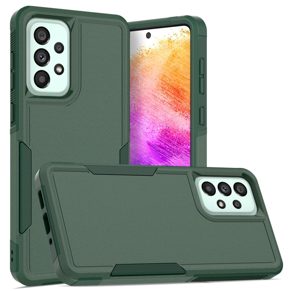 Defender Case For Samsung Galaxy A73 5G Â Heavy Duty, Dustproof, Shockproof, Non-Slip Rugged Cover, Green 9152228507647