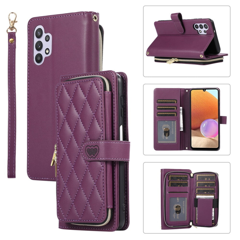 Leather Wallet Case For Samsung Galaxy A32 4G 6.4 Inch With 9170372633722