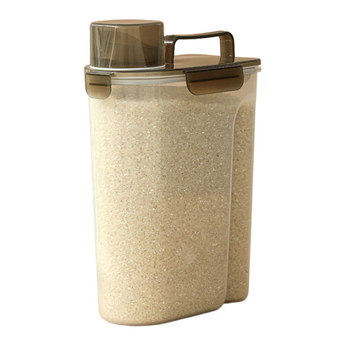 (Through Ash) Récipient Riz 5L Étanche Céréales Farine 1