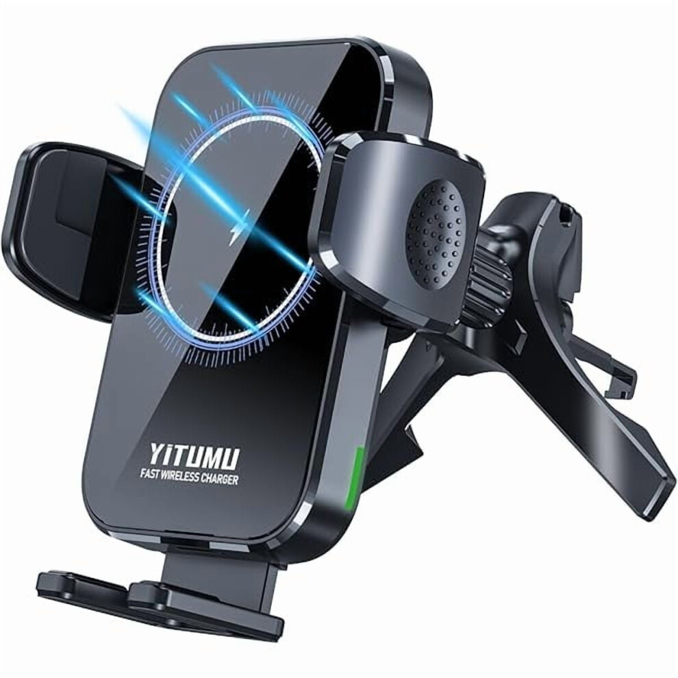 15W Qi Wireless Car Charger With Air Vent Mount, Compatible With Iphone 14-11 & Samsung S23/S22/S20 9152228507050