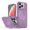 Slim Frosted iPhone 15 Pro Max Case Purple with MagSafe 1