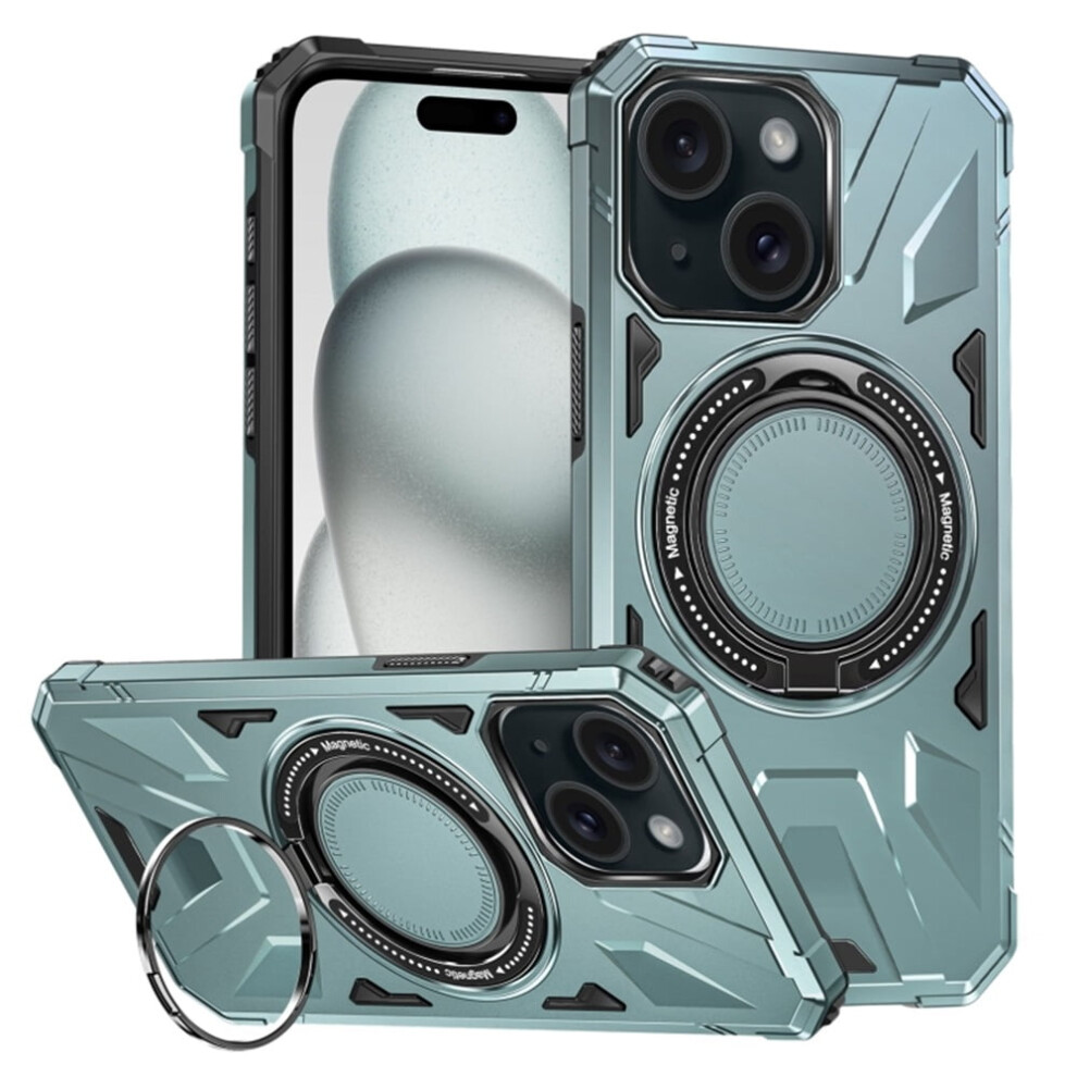 Iphone 15 Plus 6.7 Inch Case Magsafe Shockproof Green 9130661383141