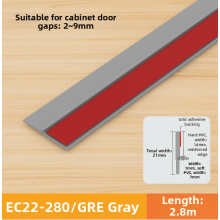 Flexible Cabinet Door Seal Strip Self Dust Proof Soundproof Gap Filler