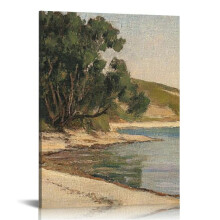 Vintage Landscape Wall Art Natural 12x16 in