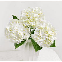Real Touch Blue Hydrangea Artificial Flowers with Stems, 3 Pcs, Compatible with Outdoor & Home Decor, Wedding Bouquets, Centerpieces