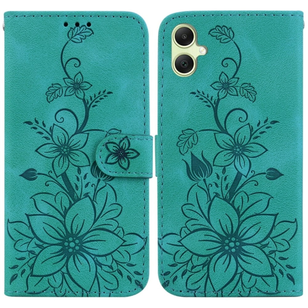 Pu Leather Flip Wallet Case With Magnetic Closure & Card Slots, Compatible With Samsung Galaxy A25 5G 6.5" Green 9152228507036