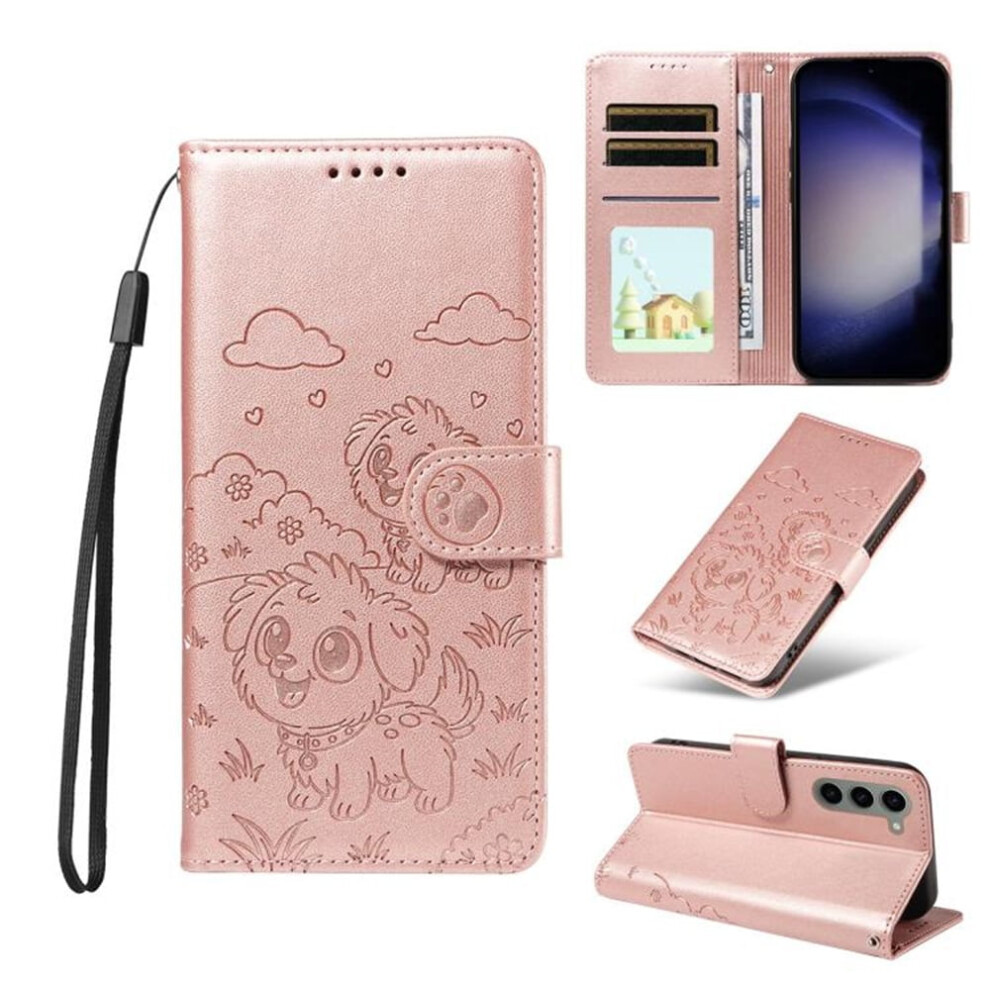 Leather Flip Case For Samsung Galaxy S23 5G Pink 9065194878805