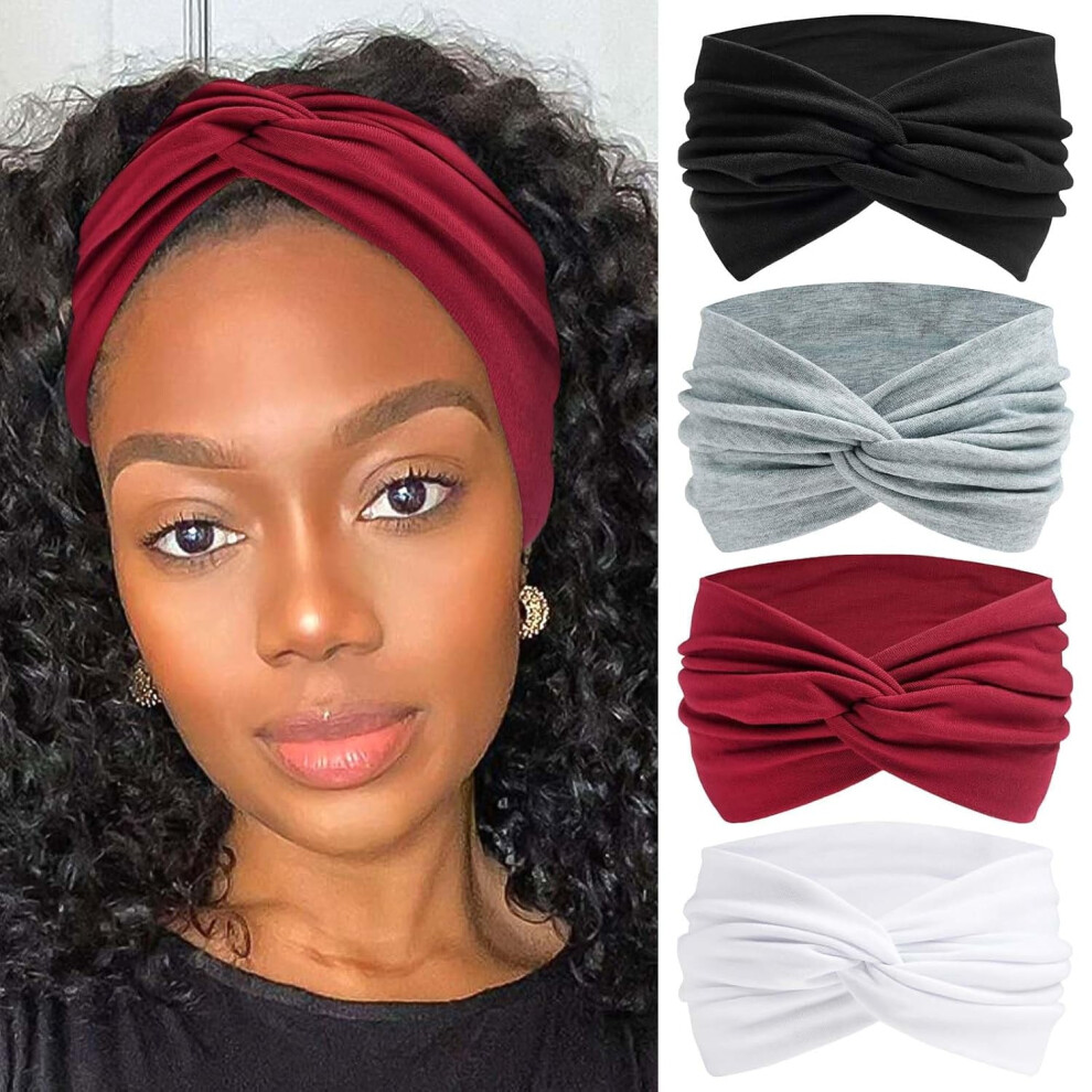 Extra Wide Headbands for Women 7 Inches Non-Slip Boho