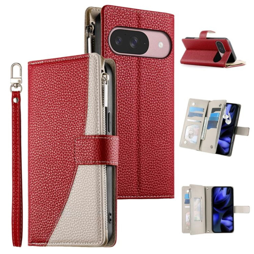 Pu Leather Flip Wallet Case For Google Pixel 9/9 Pro 6.3" 9180435664358