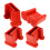 Ladder Foot Mats Red Non-Skid 4 Pcs 1