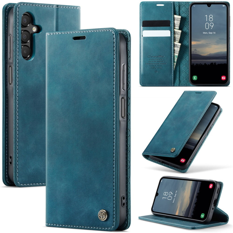 Caseme Calf Leather Wallet Case For Samsung Galaxy A16 5G 6.7" – Rfid Blocking, Magnetic Closure, Card/Cash Slots, Kickstand, Shockproof 9152228504349