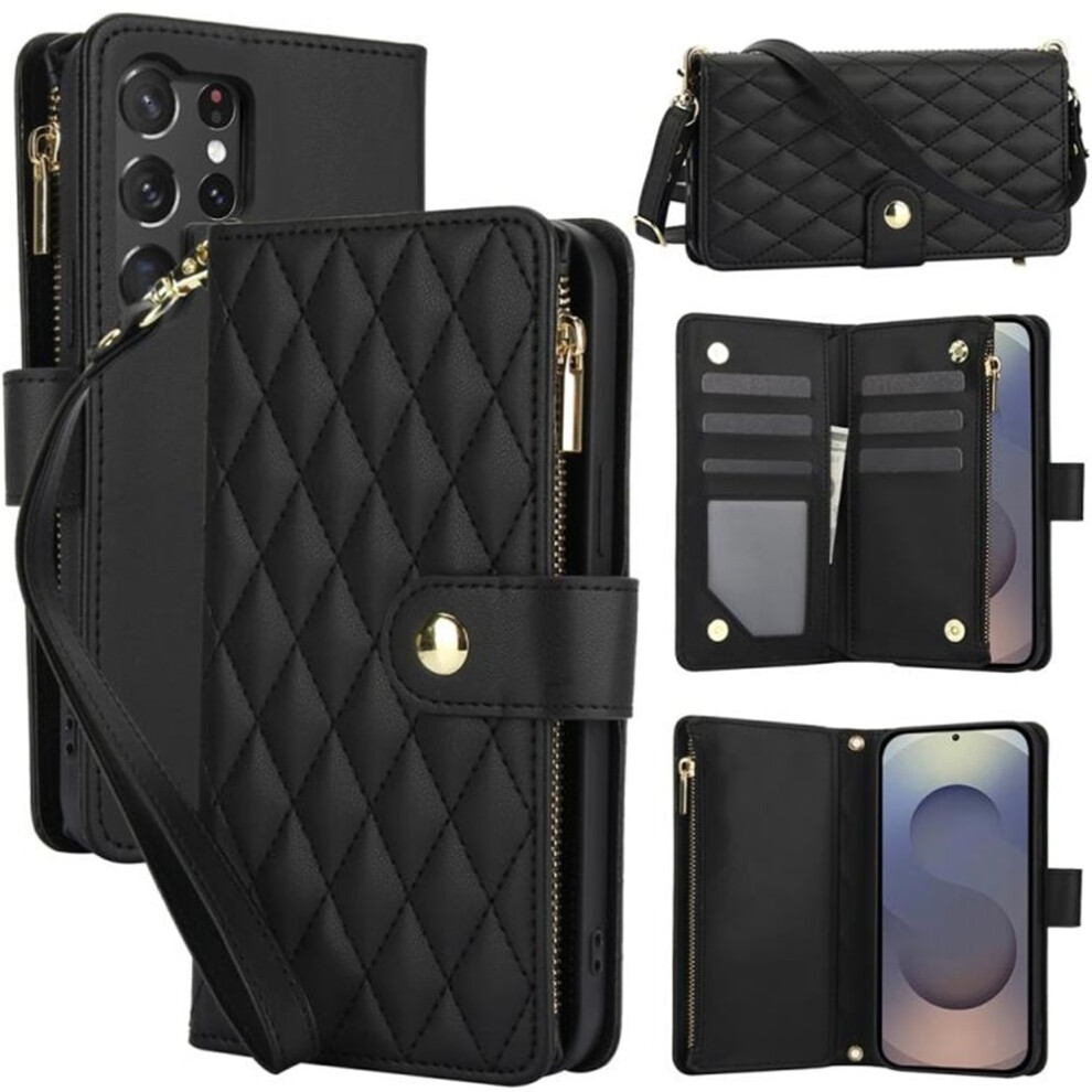 Rfid-Blocking Flip Wallet Case For Samsung Galaxy S23 Ultra 9180435667106