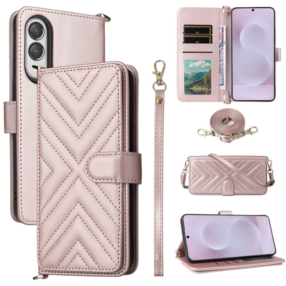 Samsung Galaxy S25 Edge 5G Pu Leather Wallet Case With 9180435666697