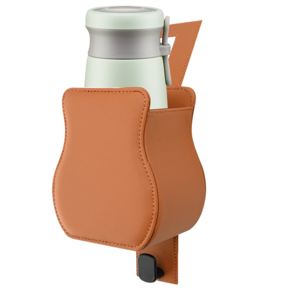 Car Drink Holder For Back Seat Â Leather Organizer With Storage Hook, Compatible With Auto, Truck, Suv, Sedan, Rv 9170372117901