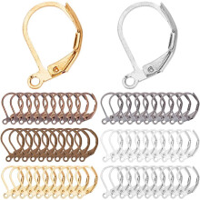 180pcs Leverback Earring Hooks Bulk – Hypoallergenic Brass, Open Loop, DIY Jewelry Making Findings, Compatible with Most Earrings