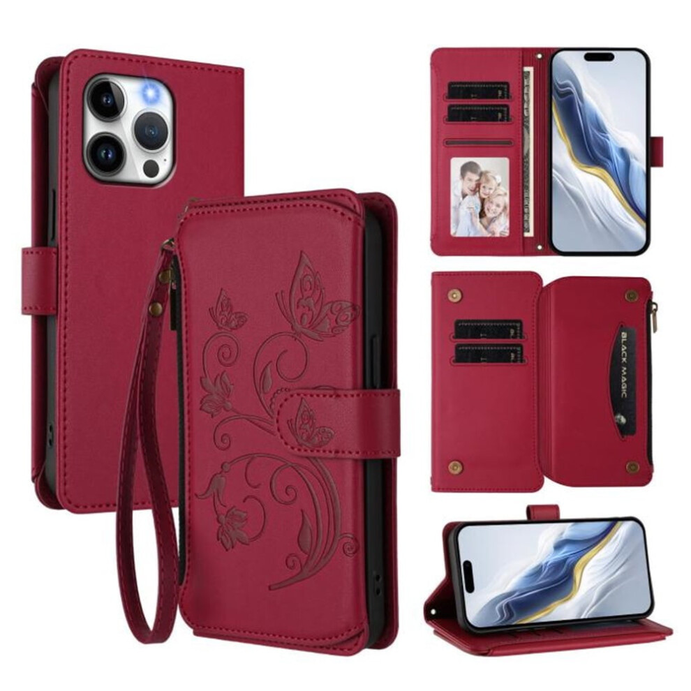 Magnetic Flip Stand Case For Iphone 14 Pro Max Â Red 9170372631599