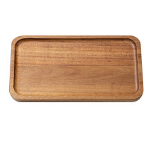 Plateau rectangulaire en bois : Parfait pour le thé, le café et les desserts !