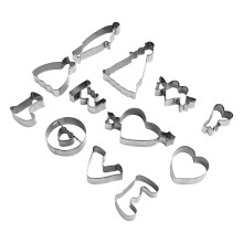 Emporte-pièces en forme de cœur pour la Saint-Valentin, moules à pâtisserie en acier inoxydable – Compatibles avec tous les fours standards