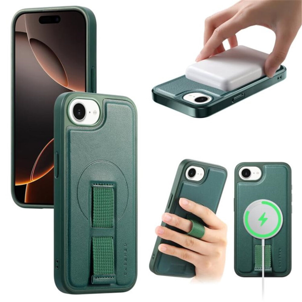 For Compatible With Iphone 16E 6.1" Case With Belt Clip Holster And Kickstand Magsafe Magnetic Phone Cases,,For Compatible With Iphone 16E Green 9165521617968