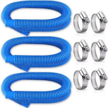 Manguera de repuesto de 3,17 cm x 1,50 m para piscinas elevadas, compatible con bombas de filtro de 330/530/1000 GPH – Paquete de 3
