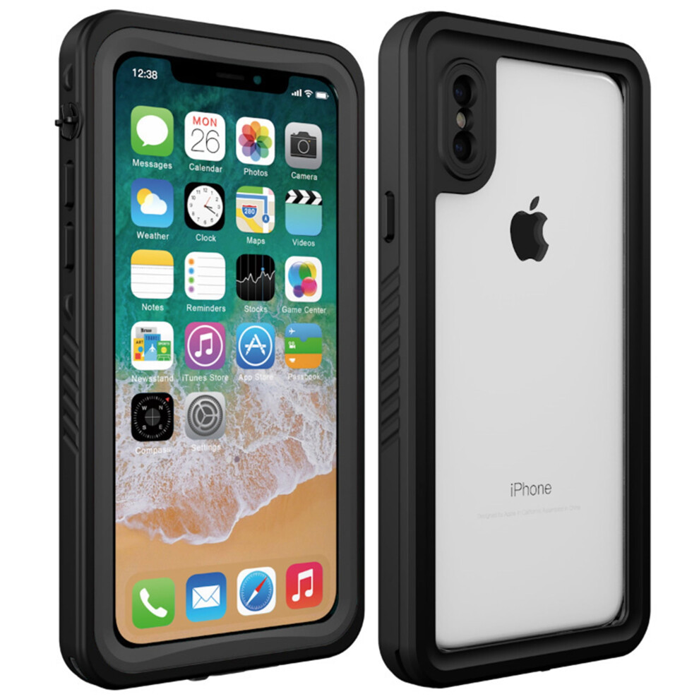 360 Waterproof Ip68 Case For Iphone Xs/X (5.8"), Shockproof, Dirtproof, Sandproof, Built-In Screen Protector Â Black 9165521617890