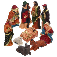 1 Set Nativity Story Figurines Nativity Jesus Figures Christmas Resin Crafts