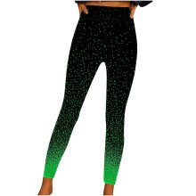 Leggings elásticos con estampado de retazos para disfraz de Halloween y cosplay del Día de San Patricio para mujer.