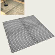 Ensemble de quatre tapis antidérapants gris pour une adhérence optimale dans tous les environnements