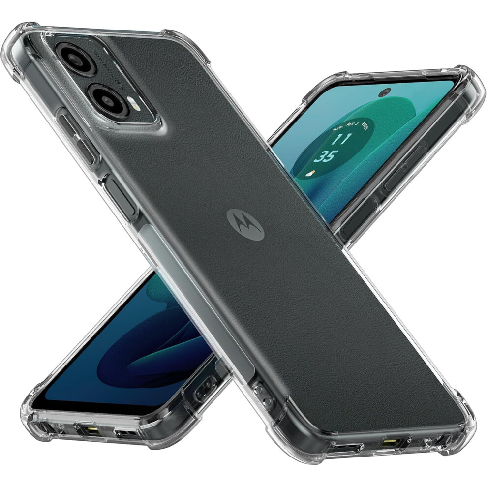 Clear Slim Tpu Case For Motorola Moto G 5G 2024 Â Shockproof, Reinforced Corners, Compatible With Moto G 5G 2024 9165521618637