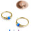 Δαχτυλίδια μύτης Opal Hoops - Δαχτυλίδι διαφράγματος χειρουργικού χάλυβα 316L για 1