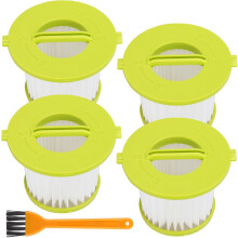 Ersättningsfilter kompatibelt med Ryobi ONE+ 18V handdammsugare PCL700PCL704PCL705Jämför med artikelnummer A32F05N A32HF00 (4-pack)