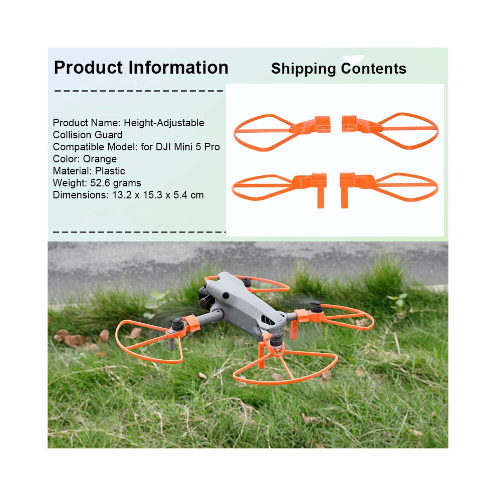Propellers Protector Bumper Guard For Dji Mini 5 Pro Â Anti-Collision Ring, Lightweight Frame With Landing Skid 9165521619597