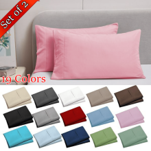 Taies d'oreiller Queen Size (lot de 2) – Microfibre douce brossée – Fermeture portefeuille – Idéales pour la maison, les hôtels et les