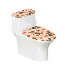 Housse de siège de salle de bain 43 x 53 cm, fond élastique, lavable en machine, idéale comme cadeau