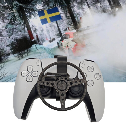 Mini Steering Wheel for PS5， PS5 slim Game Controller Auxiliary Replacement Accessories
