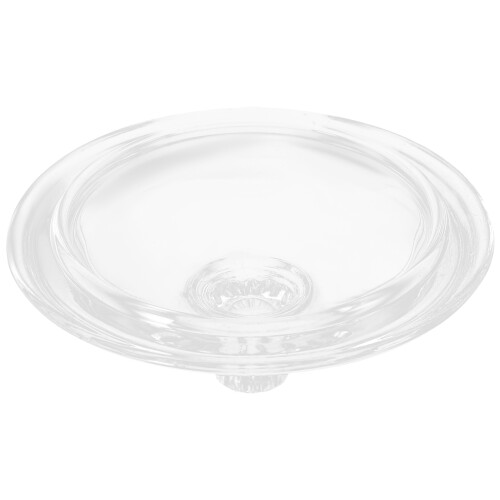 5Pcs Transparent Glass Cup Lids with Handle Home Drink Covers 2