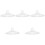 5Pcs Transparent Glass Cup Lids with Handle Home Drink Covers 5