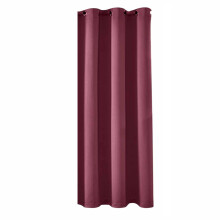 Paire de panneaux de rideaux en polyester 39 x 78 pouces - Rideaux ronds à œillets isolants thermiques pour chambre à coucher, modèle superposé
