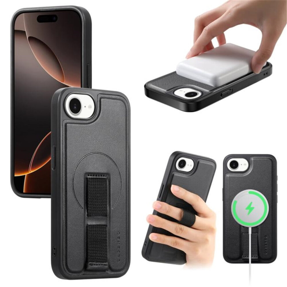 For Compatible With Iphone 16E 6.1" Case With Belt Clip Holster And Kickstand Magsafe Magnetic Phone Cases,,For Compatible With Iphone 16E Black 9170372117635
