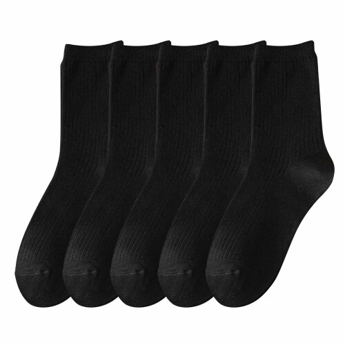 Κάλτσες Unisex από βαμβάκι, μαλακές μονόχρωμες κάλτσες με μποτάκια, γυναικείες
