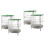 4Pcs Hanging Ranch Nets White Durable Plastic Outdoor Use 6