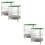 4Pcs Hanging Ranch Nets White Durable Plastic Outdoor Use 8