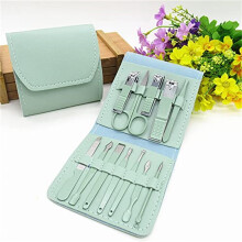 Set manicure 12 in 1 con tagliaunghie, strumenti per pedicure, kit da viaggio – Compatibile con Odies