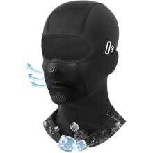 1 stk. elefanthue ansigtsmaske med huller til briller til mænd og kvinder sommer kølende maske sol UV-beskyttelse til motorcykel arbejde ski