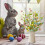 Easter Egg Floral Inserts with Greenery for Bouquets - Spotted Pattern Plugin Foam Polyester for Vase Arrangements Green 5
