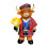 Scottish Cow Bouquet LED Night Light – Resin Table Lamp, 5