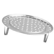 Stainless Steel Steaming Stand 22cm with Removable Legs Kitchen Cooking Rack